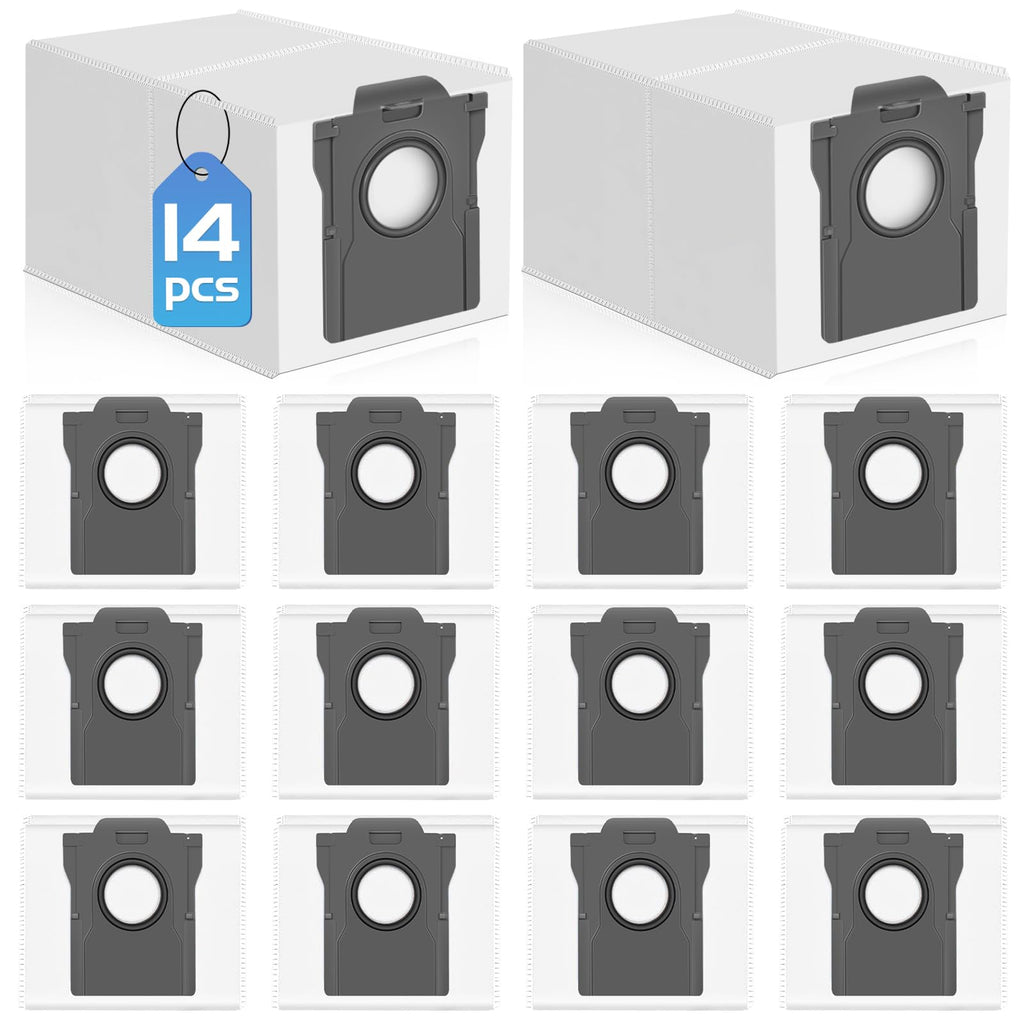 RUKHOOL 14 Dust Bags for Dreame Vacuum Cleaners - Compatible with multiple models
