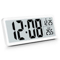 Sukeen Battery Operated Digital Wall Clock with Large Digits - White