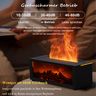 LED Aromatherapy Diffuser 150ml with Remote - 7-Color Flame Effect