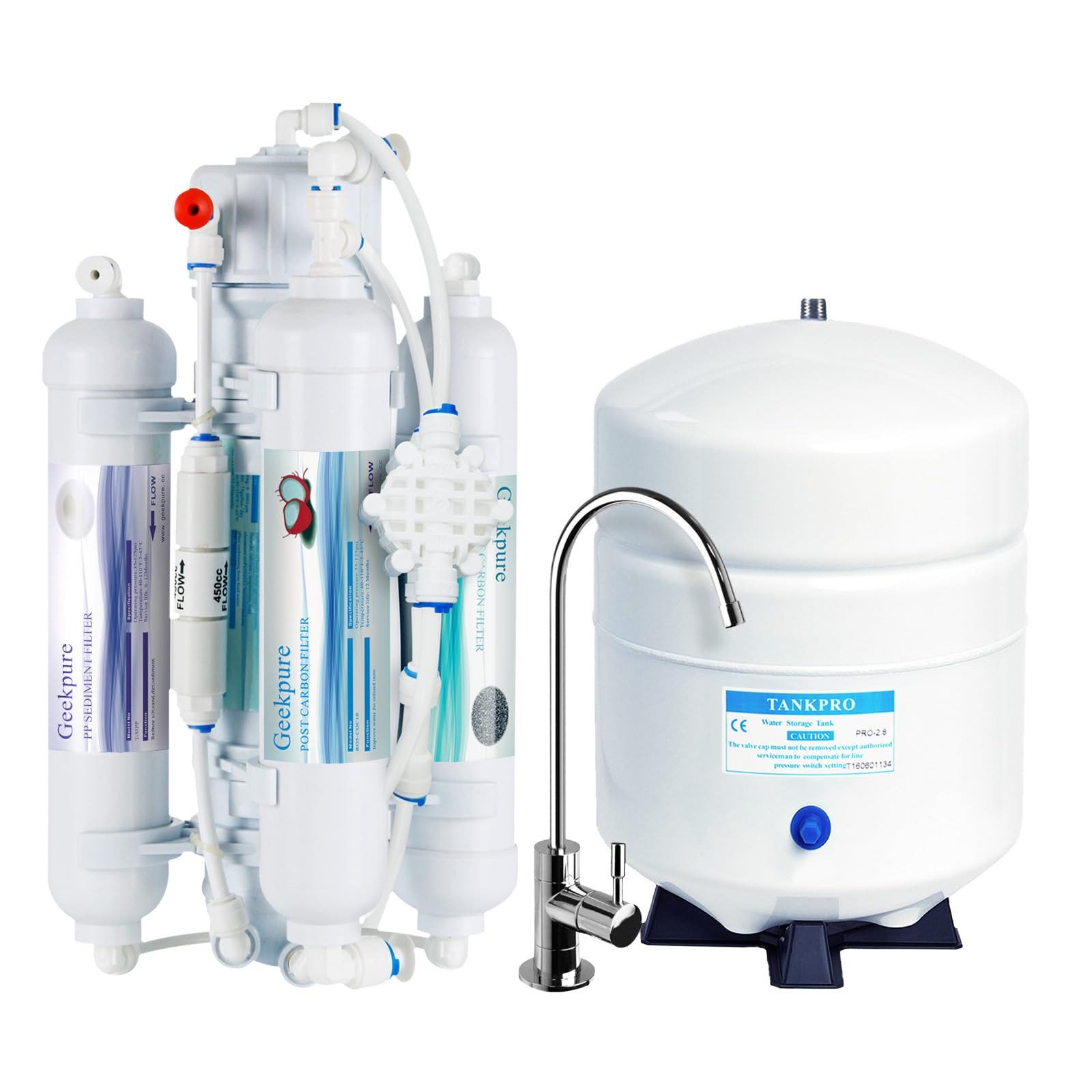 Reverse Osmosis Water Filter 4-Stage 100 GPD Drinking RO System – 100 GPD