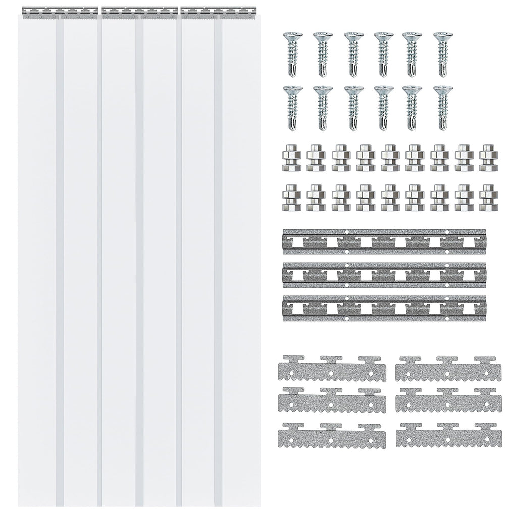 PVC Strip Curtain 90x200cm – Windproof, Waterproof, for Stables and Cold Rooms