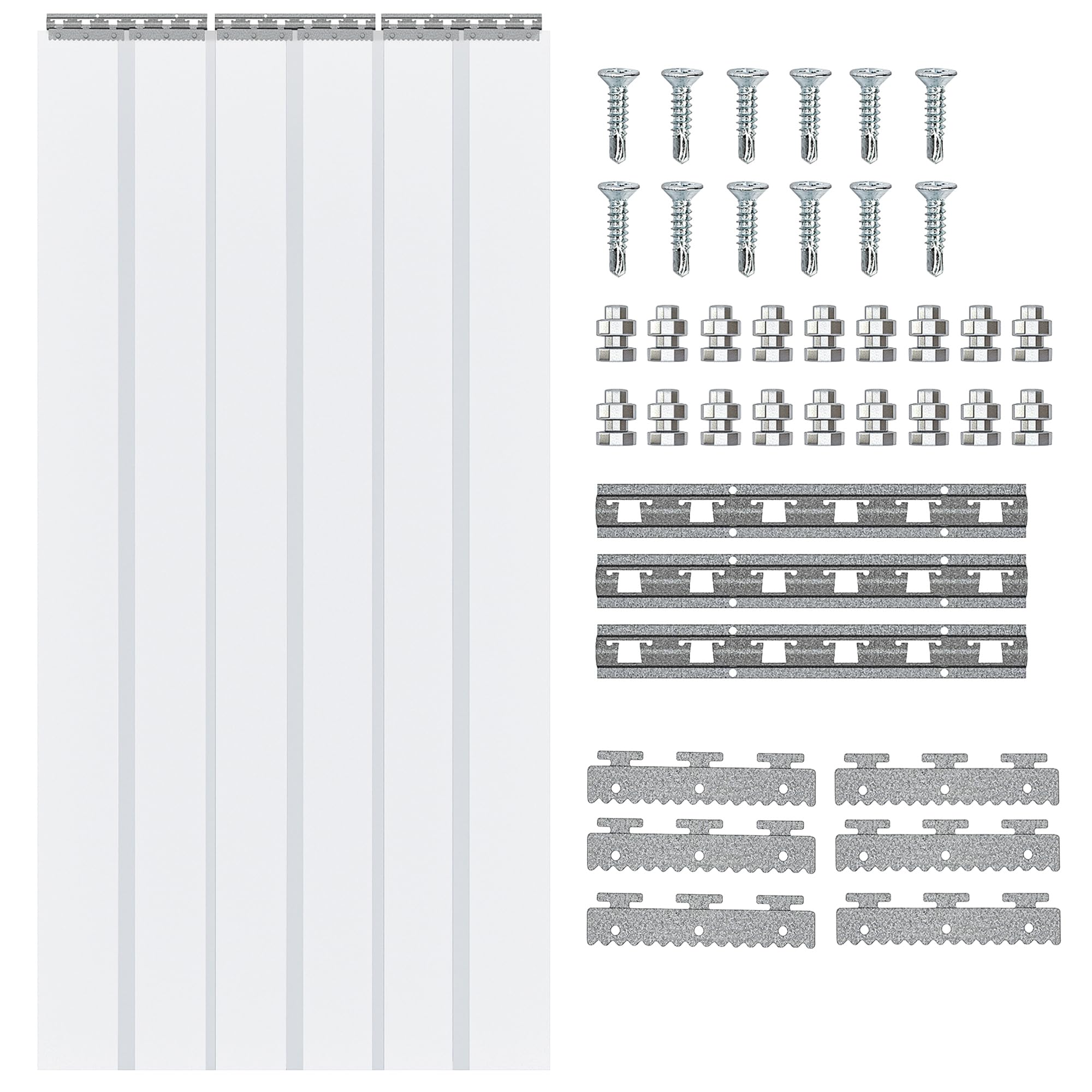PVC Strip Curtain 90x200cm – Windproof, Waterproof, for Stables and Cold Rooms