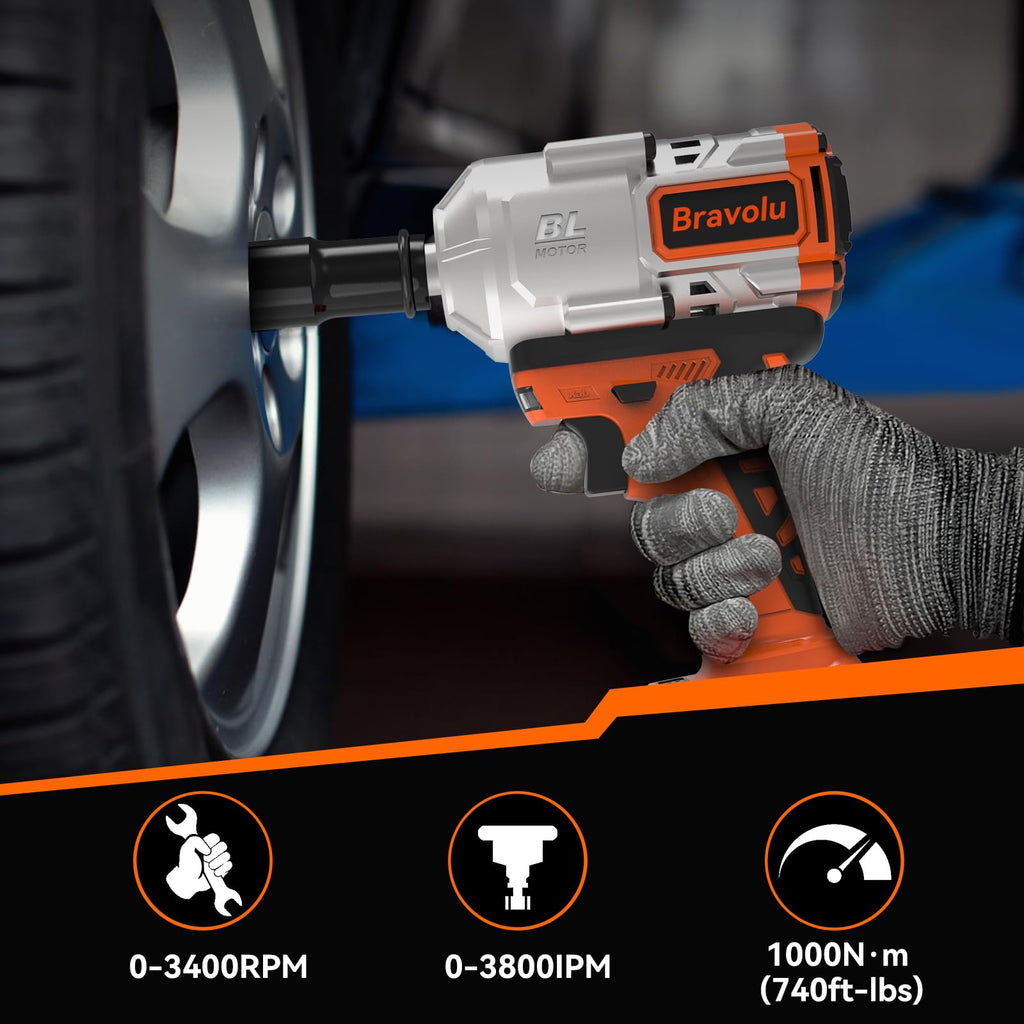 Klucz Udarowy Bravolu 700Nm Bezszczotkowy 1/2" – 21V