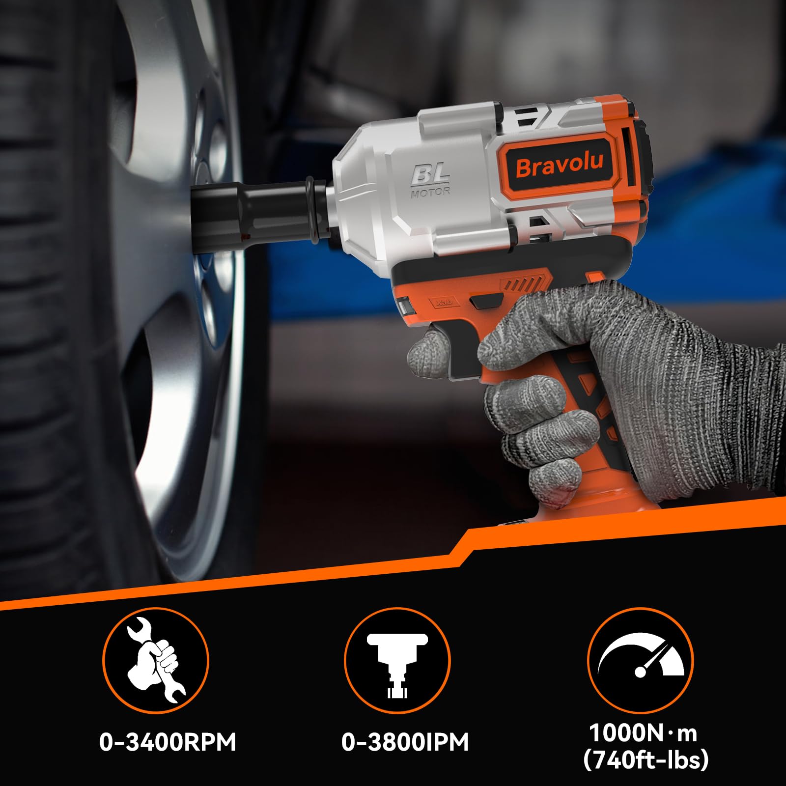Klucz Udarowy Bravolu 700Nm Bezszczotkowy 1/2" – 21V