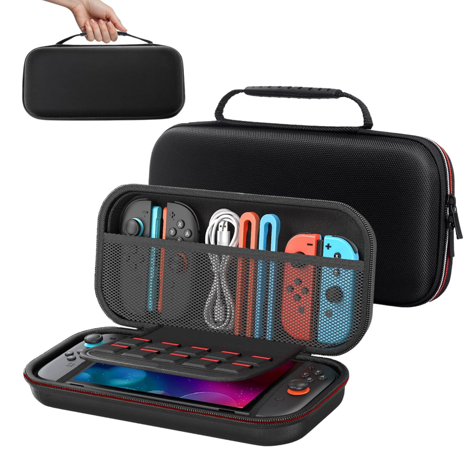 Nintendo Switch 2 Case with 10 Game Card Slots – Portable Travel Bag
