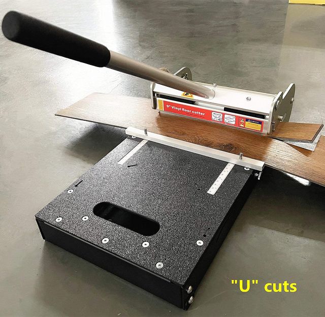 LVP-230 vinyl guillotine, cutting width 227mm for LVP SPC VCT LVT PVC WPC – 227mm