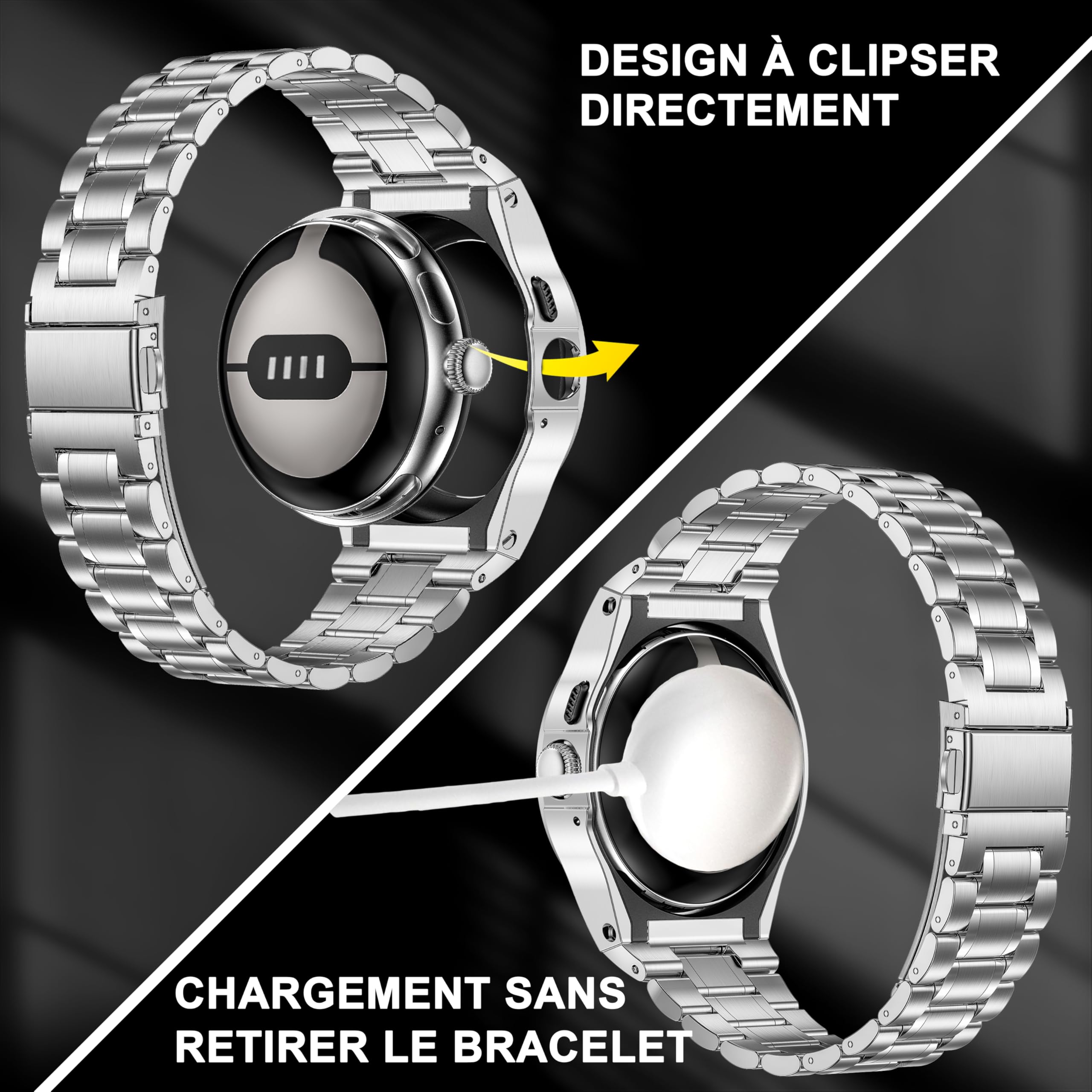 Google Pixel Watch Stainless Steel Bracelet 41/45mm - Silver
