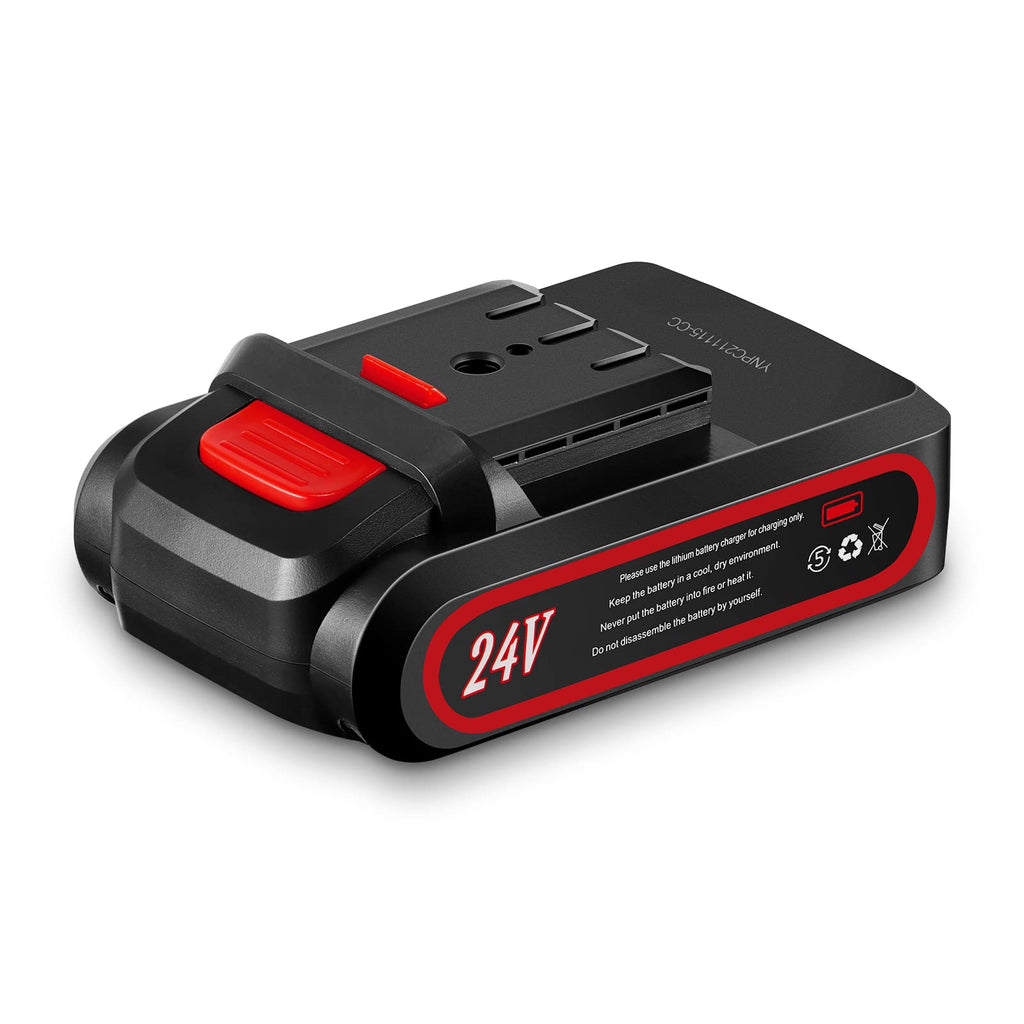24V 2000mAh Replacement Lithium Chainsaw Battery - 1 Battery