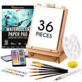 36-Piece Watercolor Paint Set with Gift Box and Easel – 24 Colors