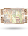 Swiveling Puzzle Table for 1500 Pieces – Wooden, Drawers, Portable, 64x87cm