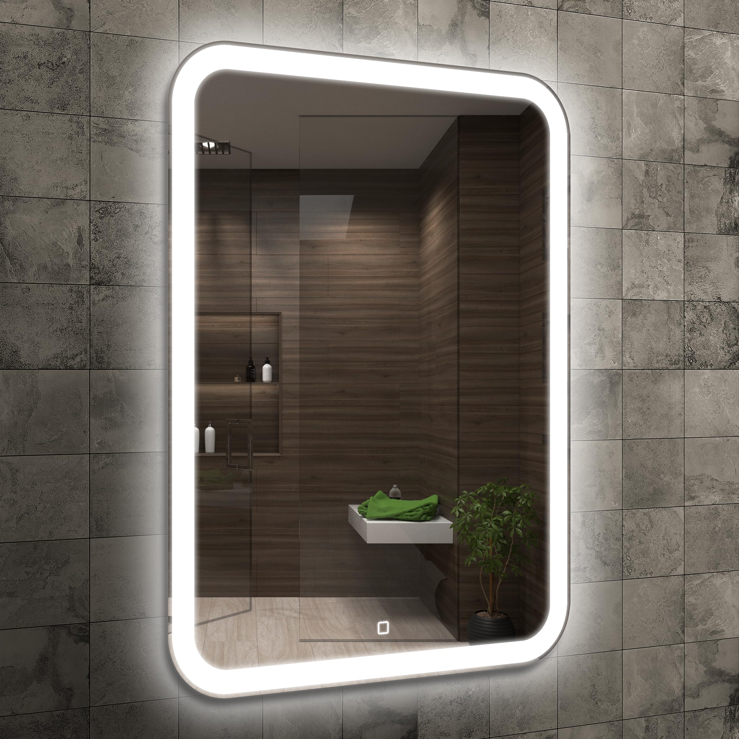 Venti 60x80cm Backlit Mirror for Bathroom