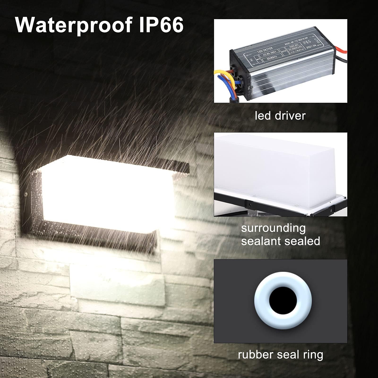 LED Outdoor Wall Light IP66 Waterproof for House Walls – Neutral White