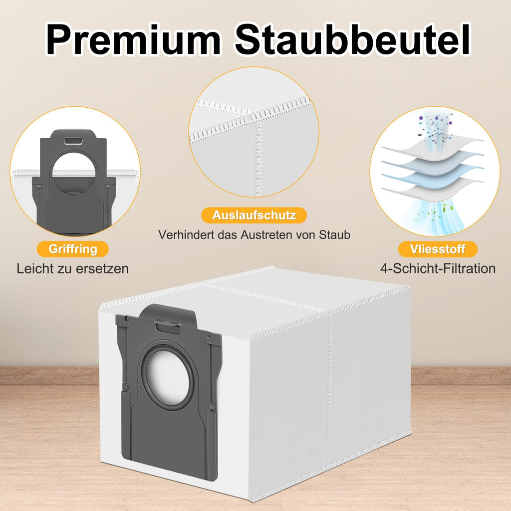 RUKHOOL 14 Dust Bags for Dreame Vacuum Cleaners - Compatible with multiple models