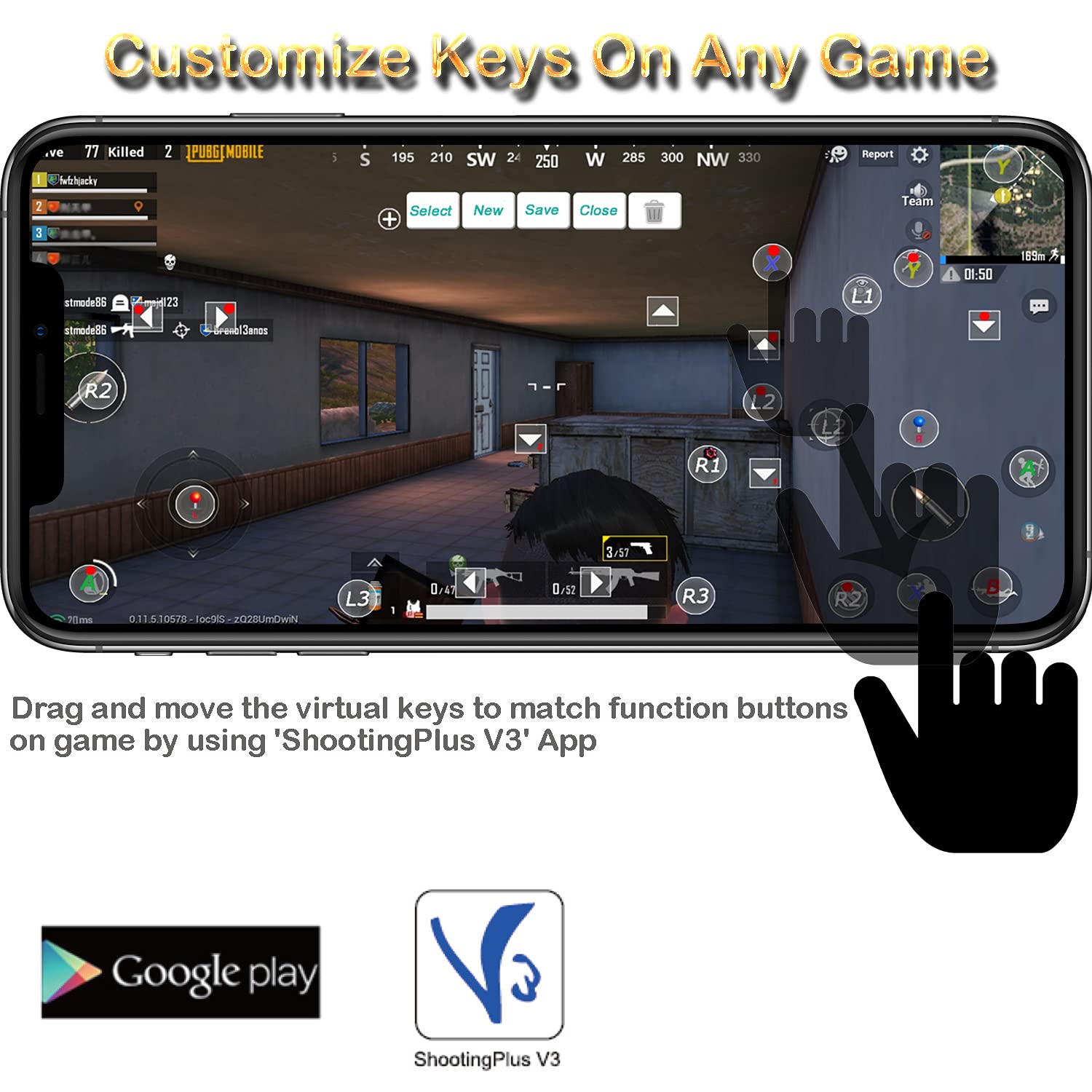 Megadream Wireless Game Controller for Android – Black