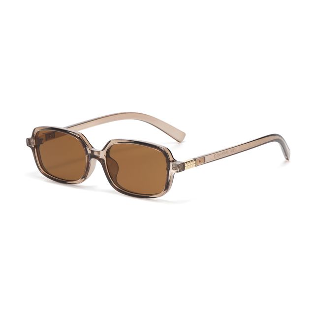 Retro UV400 Sunglasses - Unisex, Narrow Square Frame