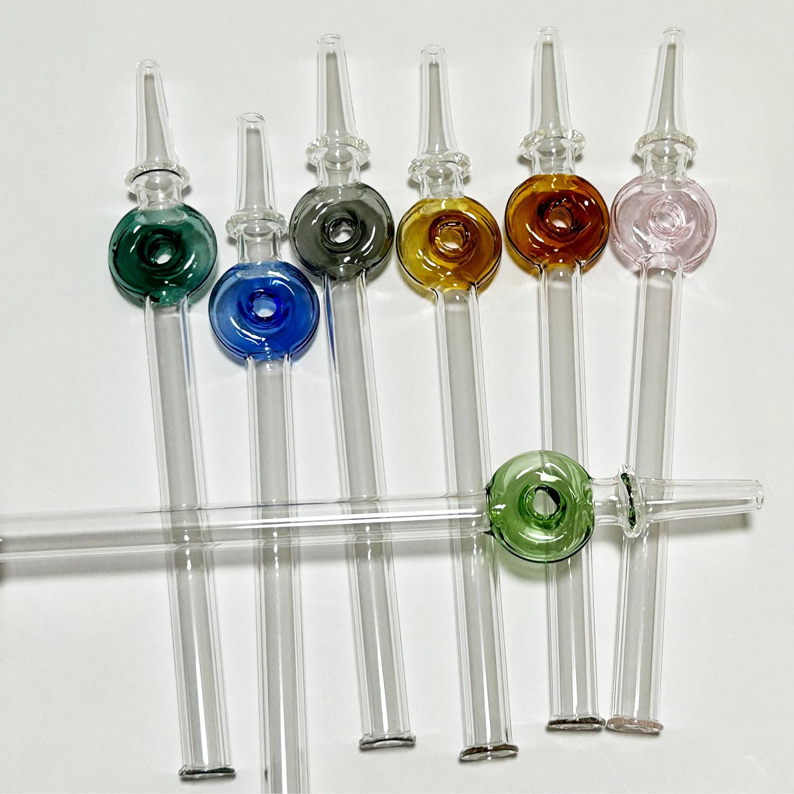 Glass Tobacco Pipe 7 inches For Tobacco Use Only - One Size