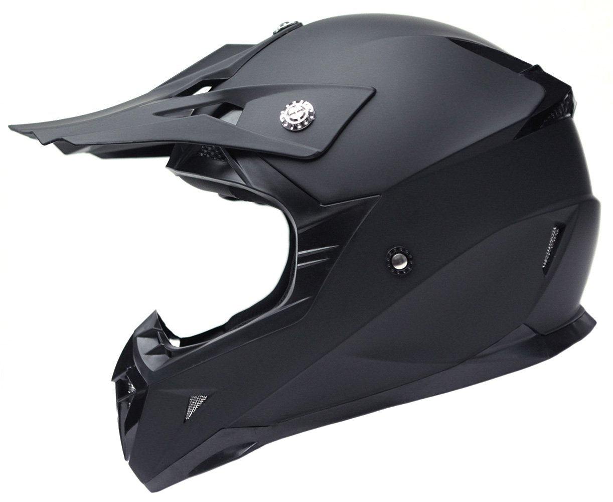 Kask Motocyklowy YEMA YM-915 Cross Enduro – Czarny Mat, Rozmiar XL