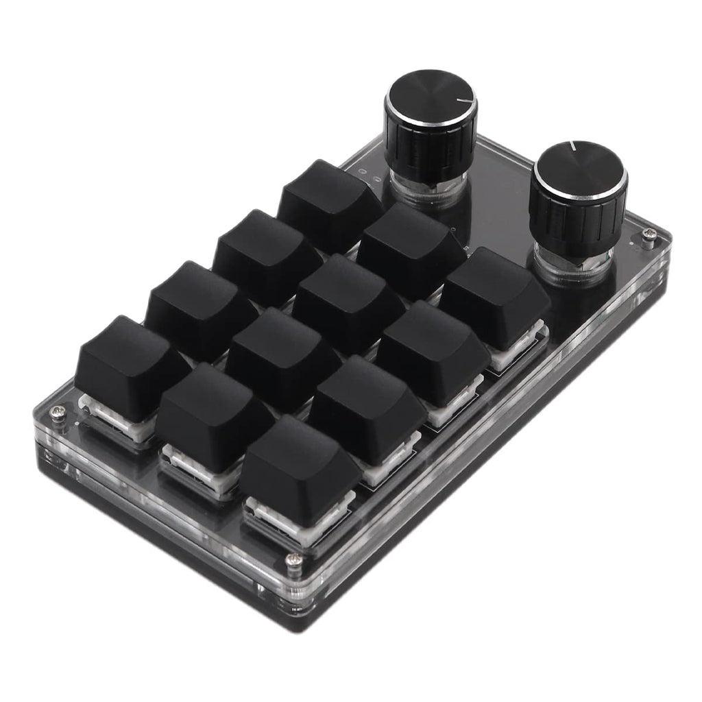 One-Handed Macro-Mechanical Gaming Keyboard – 12 Keys
