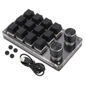 One-Handed Macro-Mechanical Gaming Keyboard – 12 Keys