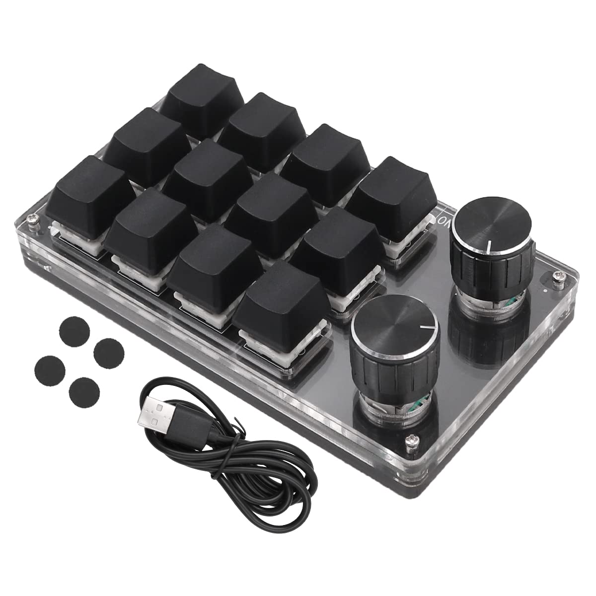 One-Handed Macro-Mechanical Gaming Keyboard – 12 Keys