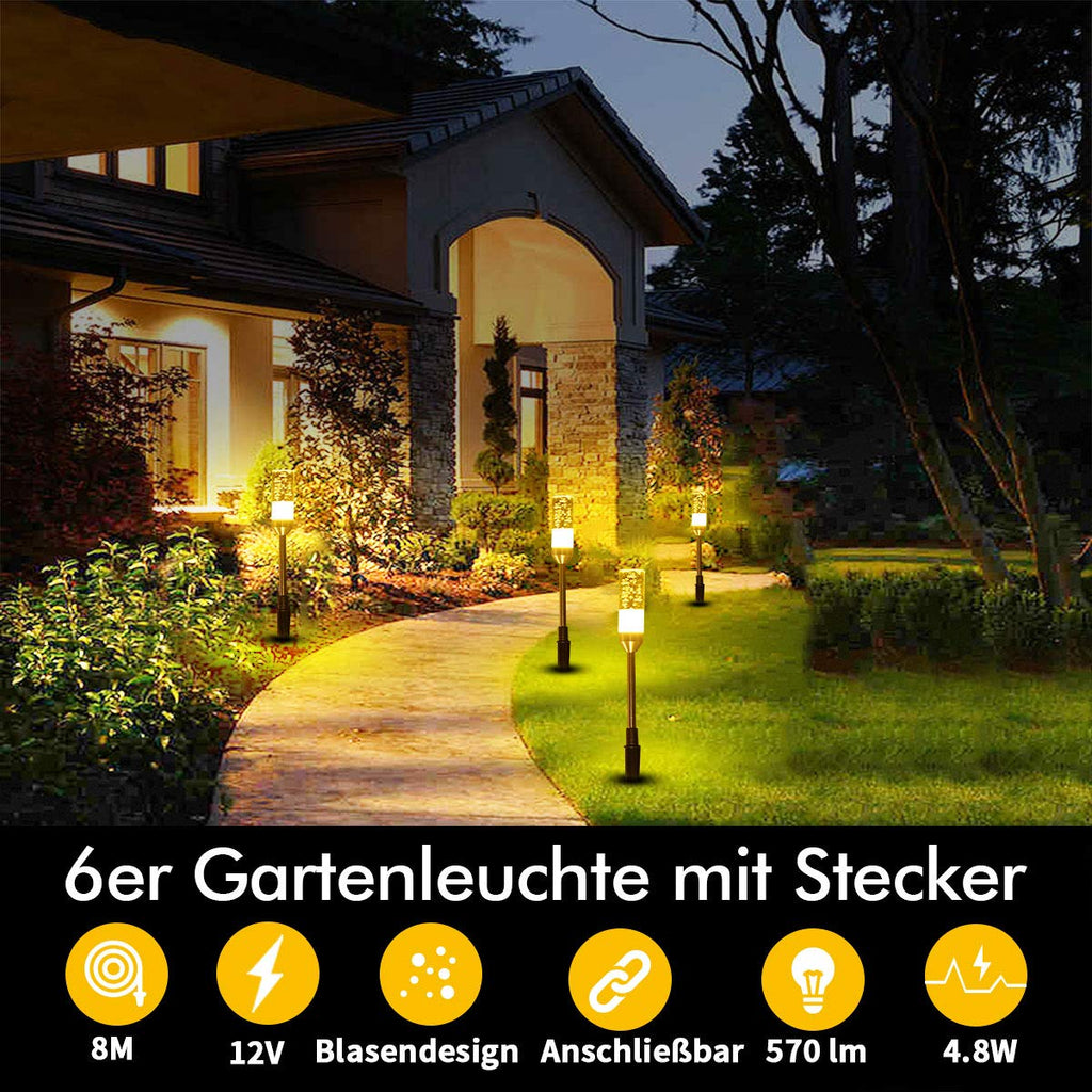 Garden lighting set 6 lamps