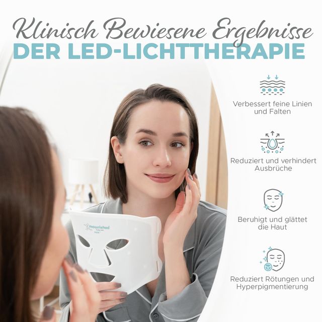 Nourished Body & Skin NBS-5 — 7-kolorowa Maska LED na Twarz i Szyję z Bliską Podczerwienią
