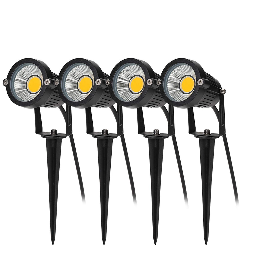 BLOOMWIN 4pcs LED Garden Lighting IP65 – Warm White