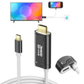 JEMDO 4K 144Hz USB-C to HDMI 2.1 Adapter Cable 2m – Black