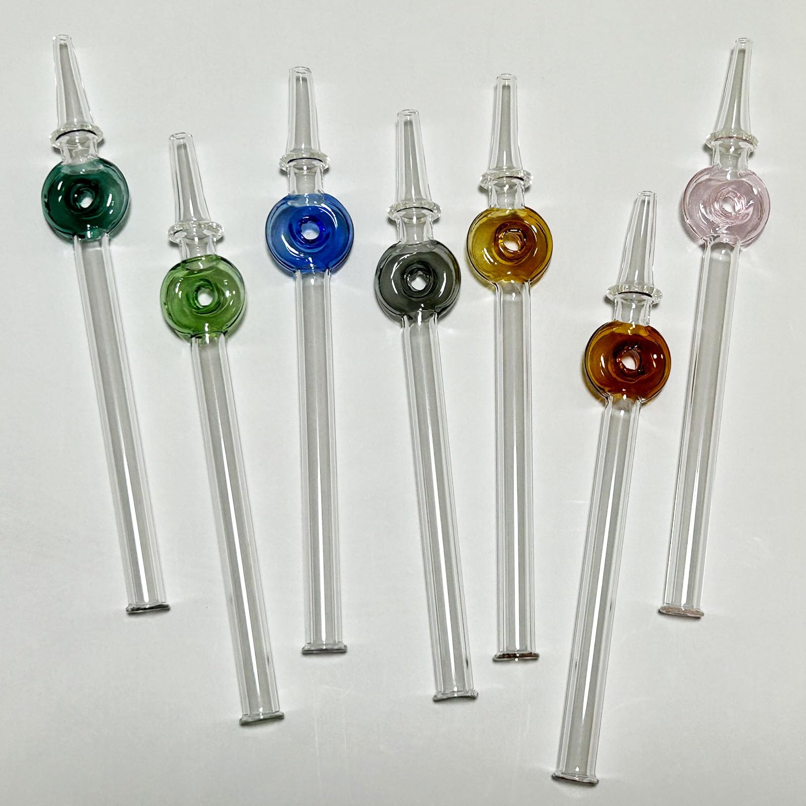 Glass Tobacco Pipe 7 inches For Tobacco Use Only - One Size