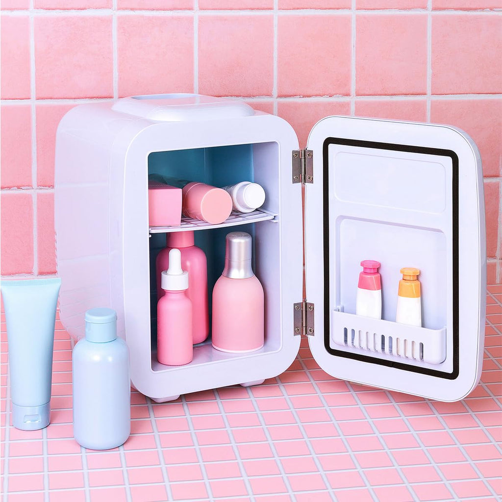Beauty Fridge 4L Cosmetic Mini Fridge Cool & Warm for Skincare – Rose Gold