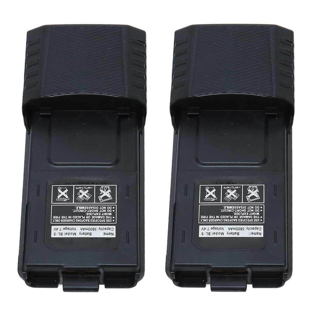 2SZ BL5 7.4V 3800mAh Li-ion battery for UV 5R radio – black