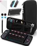 Joso Switch 2 Protective Case with Screen Protector and Accessories - Hard Black