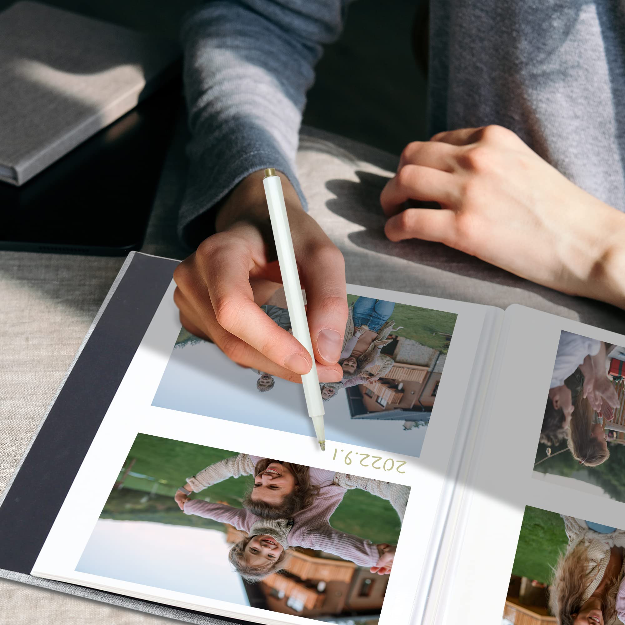 Photo Album Lanpn 10x15 for 400 Photos – Linen, Vertical Format, Beige