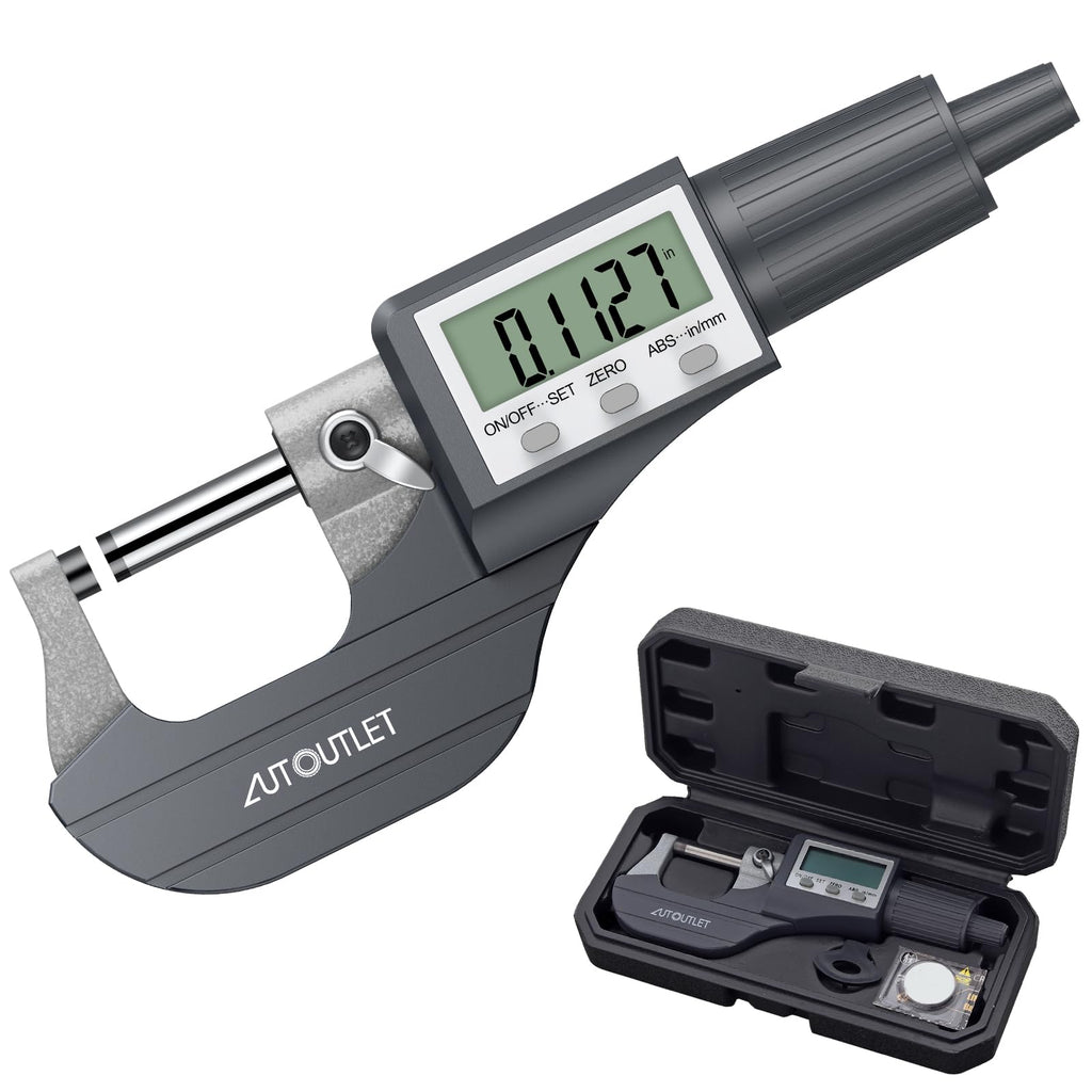 Digital Micrometer 0-25mm High Precision – Grey